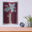 «Blue Bouquet 8» par Maria Pietri, art mural en métal de luxe, 24 po x 36 po-2040354545