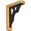 Damon 4" Triple Brace Craftsman Ironcrest Bracket-108807759-108806832