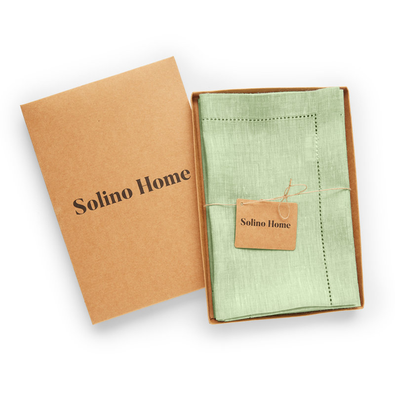 Milan - 100% Pure Linen Dinner Napkins, Pistachio