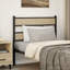 Vidaxl Replace Headboard Smoked Oak 193 Cm Iron And Engineered Wood-104507710-104507713