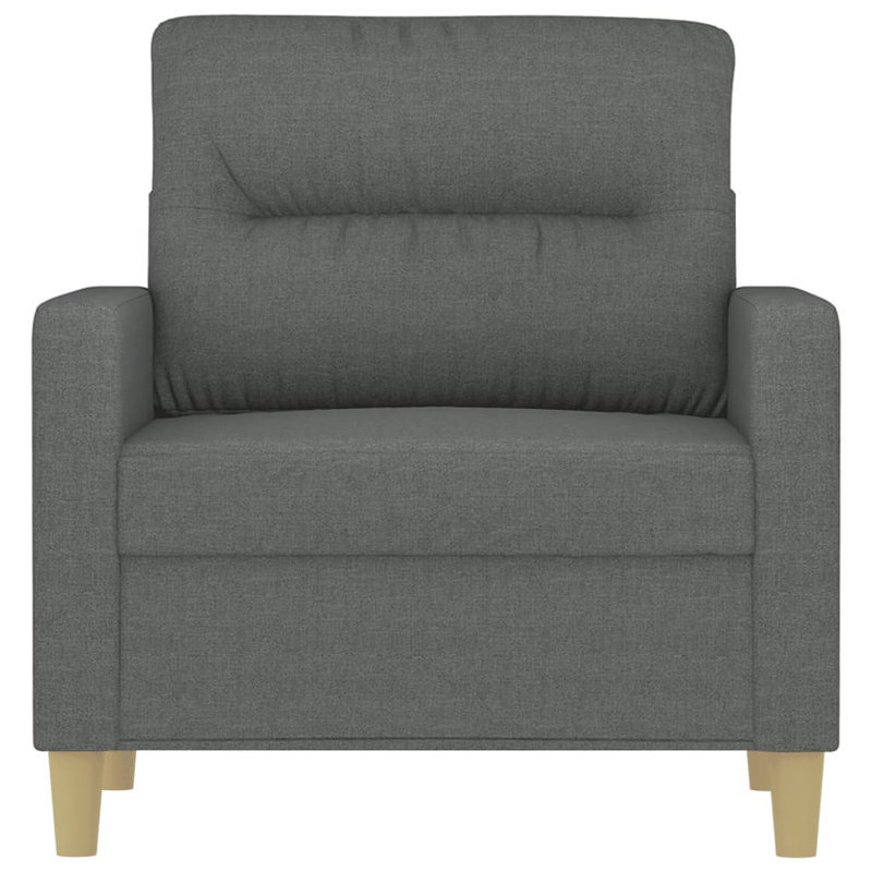 Canapé 30,7 po Keidon, Polyester 100 % gris foncé