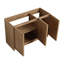Meuble-lavabo autoportant de 122 cm (119 cm) avec 3 portes d'armoire à fermeture amortie, en contreplaqué (emballage démonté) - Lavabo non inclus