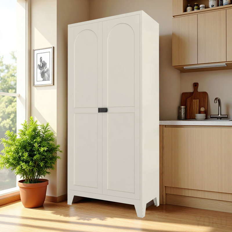 Armoire de rangement en métal 71 po, 2 portes / serrure, tablettes réglables - standard