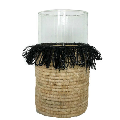 Vase de table en verre fait à la main
