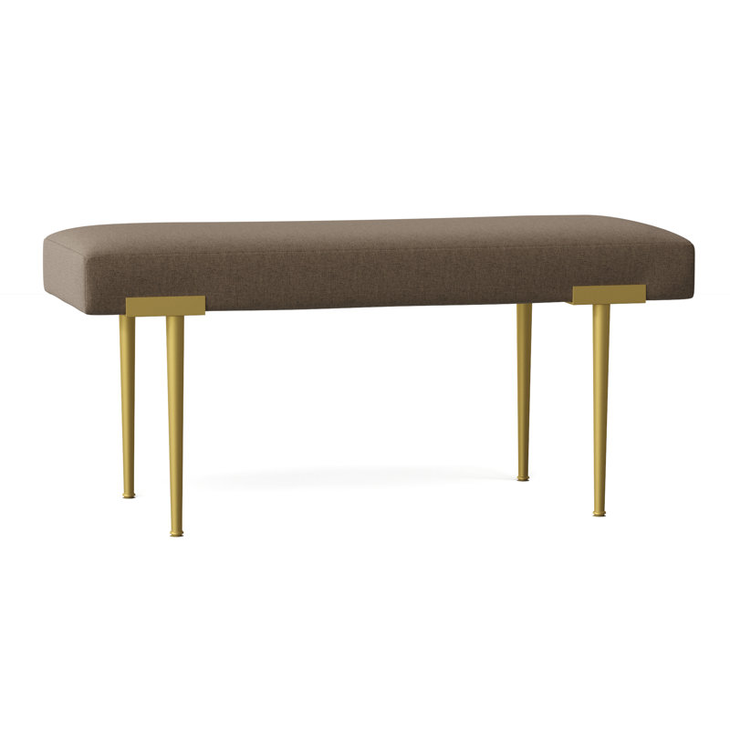 Libby Langdon Upholstered Bench, Bark (8789 06)