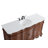 Lunette Single Bathroom Vanity with Top-1299496364-1299496365