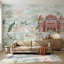 Papier peint indien avec pastel, paysage indien-1275323698-1275323696
