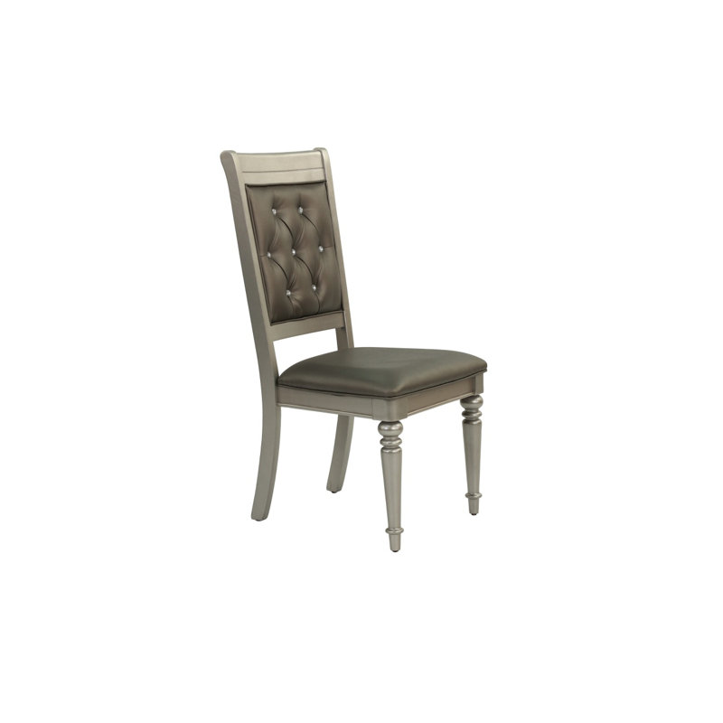 Ensemble de 2 chaises d'appoint capitonnées Luxury