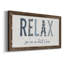 Relax - art textuel sur toile encadré-1880241098