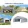Heavy Duty Anti-Snow Carport with Spacious Aluminum Frame