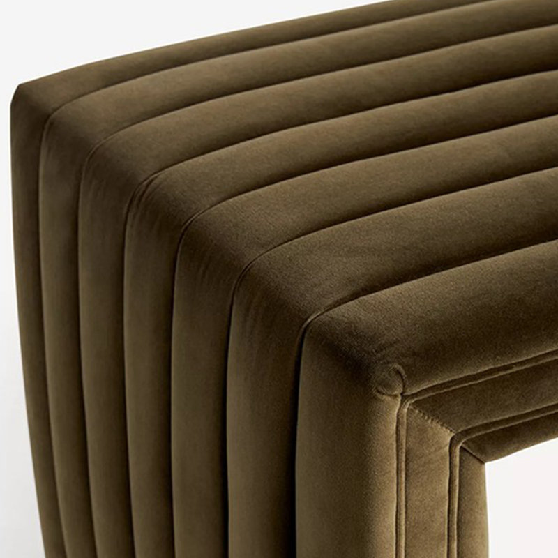Tabouret à chaussures simple, H 17,72 po x l 70,87 po x P 23,62 po