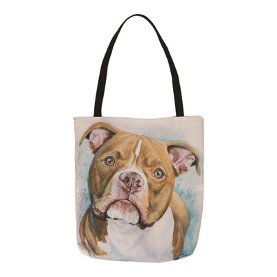  Sac fourre-tout American Pit Bull - Toile durable 18 po x 18 po pour tout faire les courses