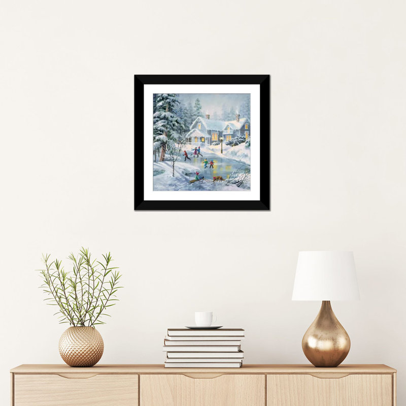 «A Fine Winter» par Nicky Boehme, impression sur toile tendue, H 48 po x l 48 po x p 1,5 po, Toile tendue, Pas de tapis