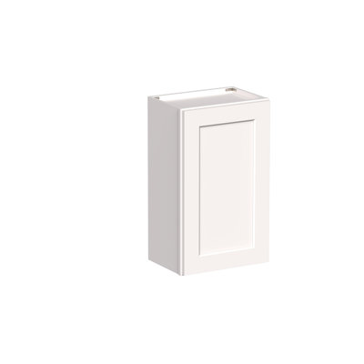 DL Cabinetry (prêt à assembler) Armoire murale à porte simple de style Shaker de l 30 po de hauteur l 18 po x H 30 po x P 12 po - blanc