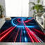 Tapis lavable à la machine avec envers antidérapant Futuristic Speedway-746596923