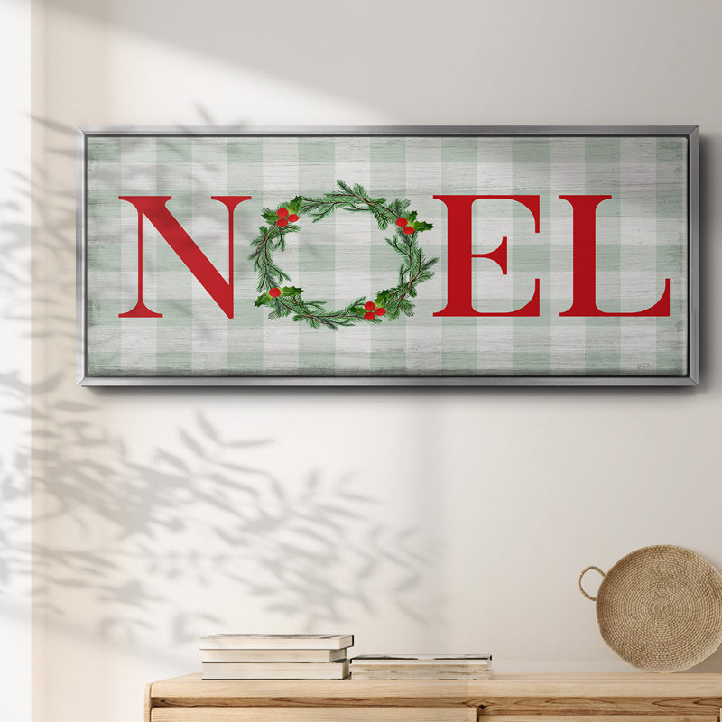 Noël - toile encadrée, Blanc, H 20 po x l 50 po x P 1,5 po