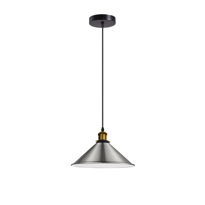 Modern Industrial Cone Pendant Light | Adjustable 1-Light Ceiling Fixture for Kitchen Islands, Dining Areas & Hallways, Yes