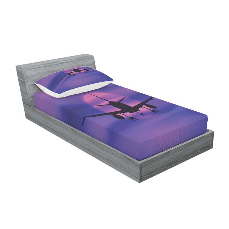 Microfiber Sheet Set, Twin Sheet Set with Fitted Sheet