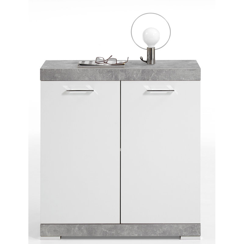 Charlton 80 Cm Wide Sideboard, Grey/White