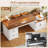 Elja Farmhouse 70.9" Executive Desk, Home Office Desk with File Drawers-38715781