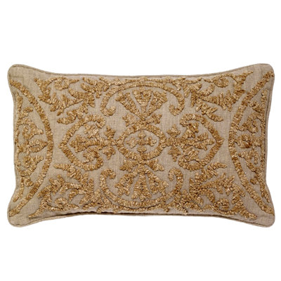 Baroque Cotton Tufted Feather Down Fill Pillow Cover with Insert