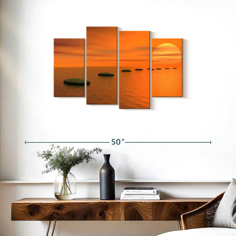 Kerrick Sunset Stepping Stones, H 22 po x l 36 po