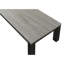 Ensemble de tables basses et de tables d'appoint élégantes en bois au fini gris doux et noir, pratique pour les salons confortables, style contemporain