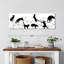 Chats noirs et blancs sur toile-1281585109