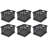 Sterilite Stackable Sturdy Storage Crate Organizer Bins with Handles
