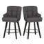 Tabouret de bar 26 po pivotant sur 360 ° à hauteur de comptoir 26 pi, chaises de îlot de cuisine avec pieds en bois-1351488994-1351705099