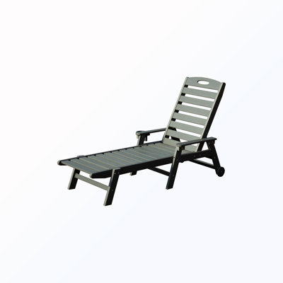 Patio Chaise Lounge with Reclining Backrest