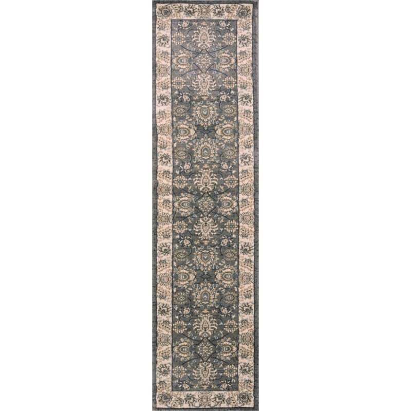 Tapis gris ou ivoire en polypropylène