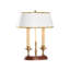 Lampe de table à deux bougies 15"