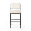 Benton Upholstered Stool with Metal Frame-754574878-755934990