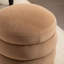 Repose-pieds rond en velours doux-437449430