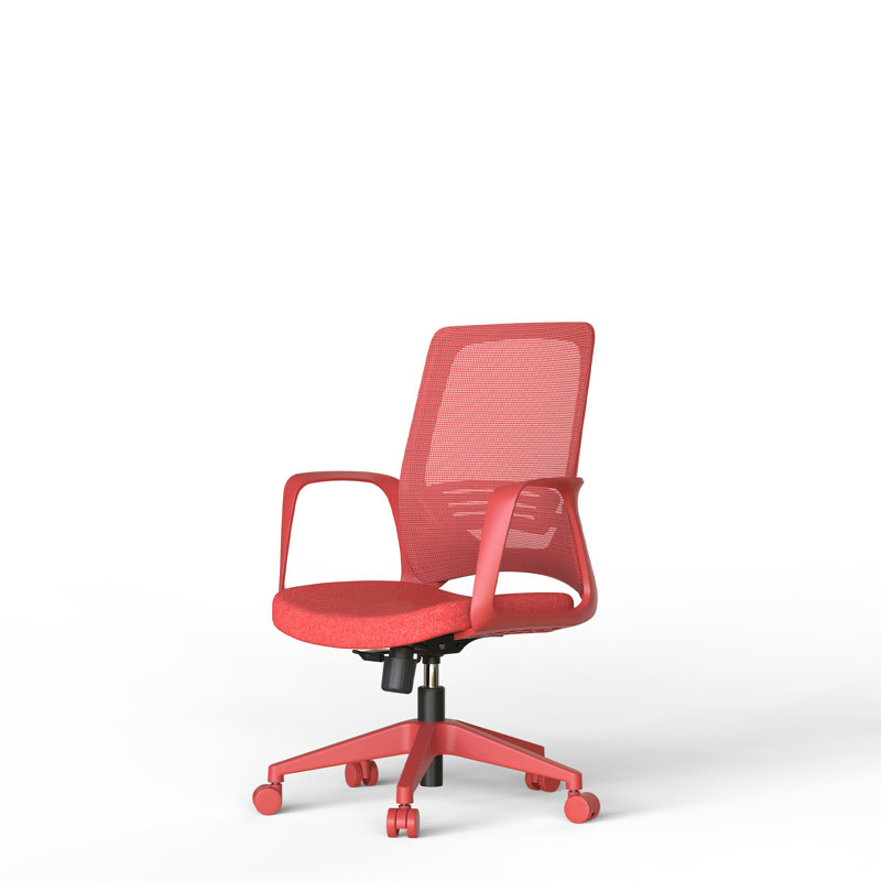 Ebern Designs Mesh Task Chair, Rouge