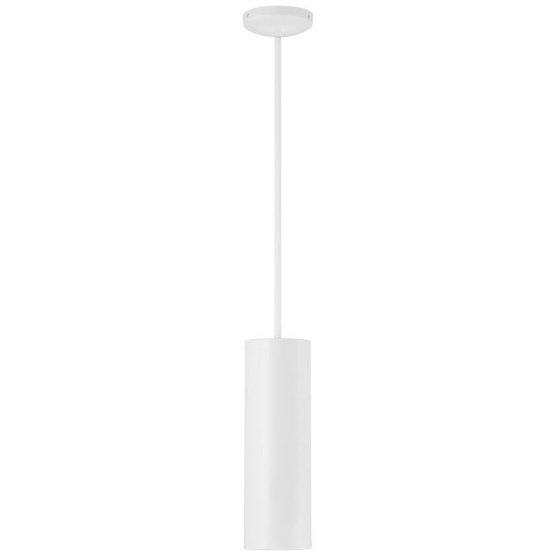 Courter 1 - Light Single Pendant, Matte White, 14.5" H x 4.5" W x 4.5" D, Replaceable LED