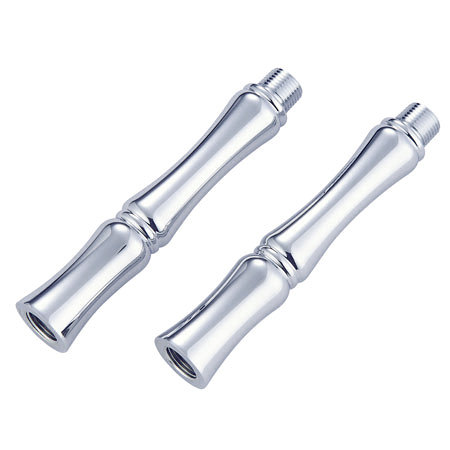 Ensemble de rallonge vintage en laiton Kingston de 7 pouces, Chrome poli