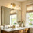 Albern 3-Light Brushed Gold Glass Vanity Wall Sconce for Bathroom