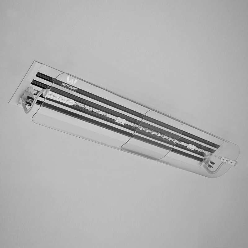 WITFORMS Grille Adjustable AC Air Deflector - 360° Rotatable - Extends 24" to 43" Length - Fits Most Standard Liner Central Air Vents - Transparent Design - Measure Before Purchase