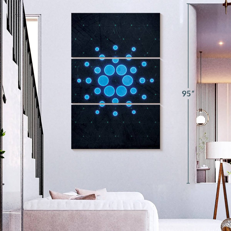 Kerner Cryptocurrency Cardano Logo II, 74" H x 48" W