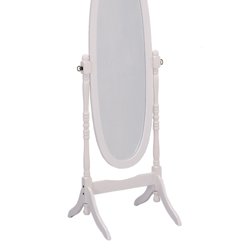 Miroir sur pied 59,25 po, Blanc
