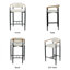 Tabourets de bar modernes COLAMY MATRIX, hauteur d'assise de 75 cm (29,5 po), pour comptoirs de 102 à 112 cm (40 à 44 po), beige, ensemble de 4-133042472-133042473-133042476
