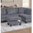 Sectional Set With Storage Ottoman-249931036