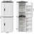 Corner Kitchen Pantry Storage Cabinet