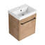 Meuble-lavabo mural avec lavabo en céramique et porte à fermeture en douceur-1258690533