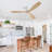 Rachel 52" 3-Solid Blade Propeller Flush Mount Ceiling Fan Without Light-2040140390