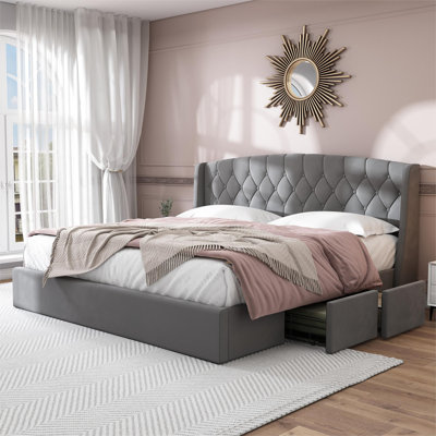 Maggie Upholstered Storage Bed