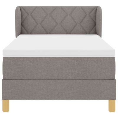 Box Spring Bed With Mattress - Fabric