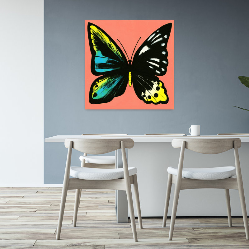 Art contemporain Art contemporain papillon, H 32 po x l 32 po